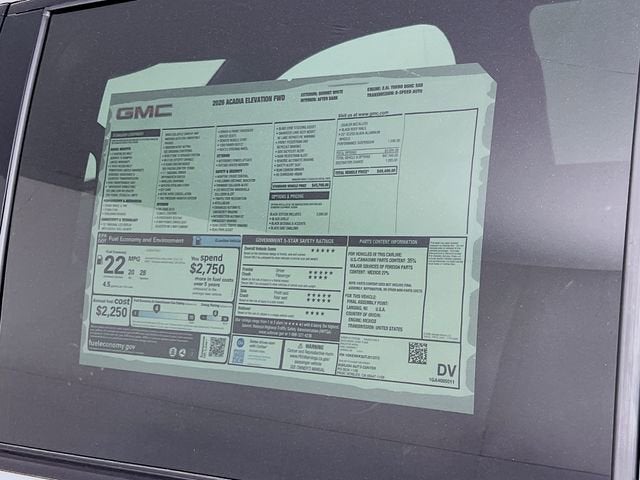 2026 GMC Acadia Elevation