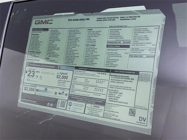 2025 GMC Acadia Denali