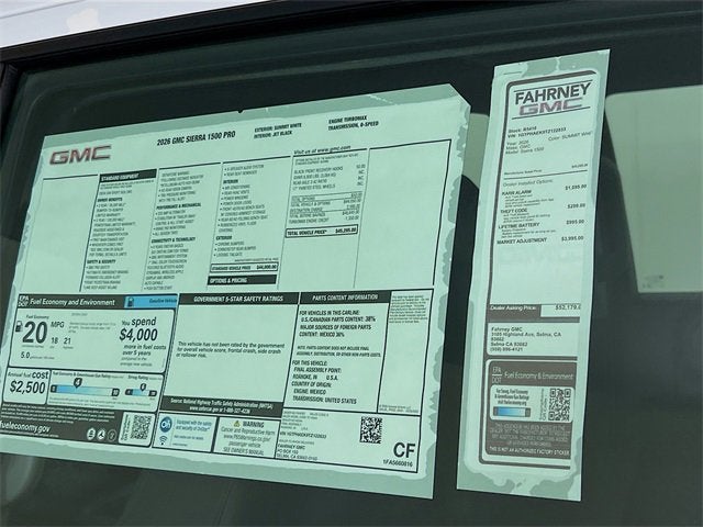 2026 GMC Sierra 1500 Pro