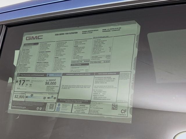 2026 GMC Sierra 1500 Elevation