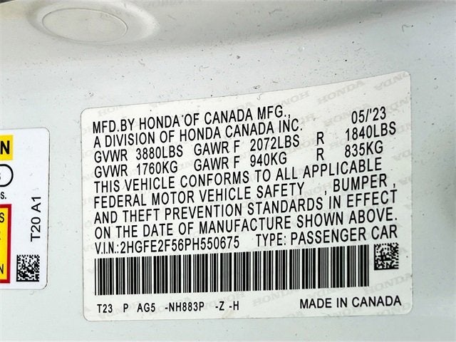 2023 Honda Civic Sedan Sport