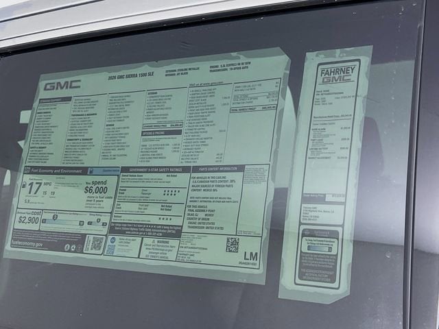 2026 GMC Sierra 1500 SLE