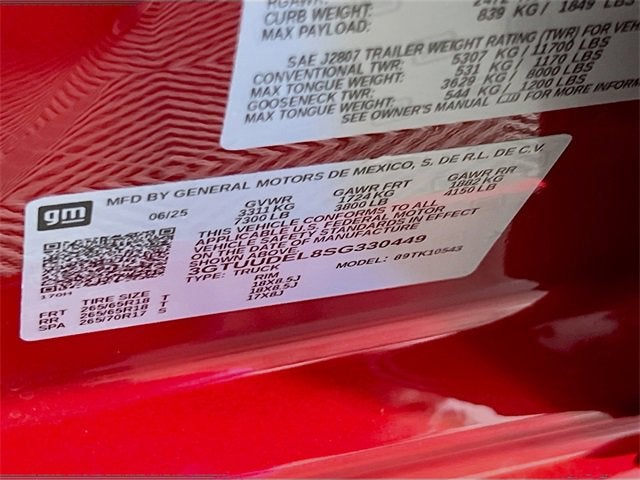 2025 GMC Sierra 1500 SLT