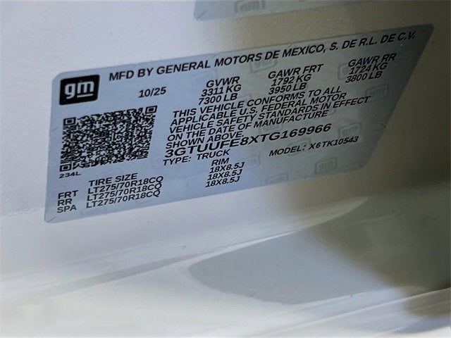 2026 GMC Sierra 1500 AT4X