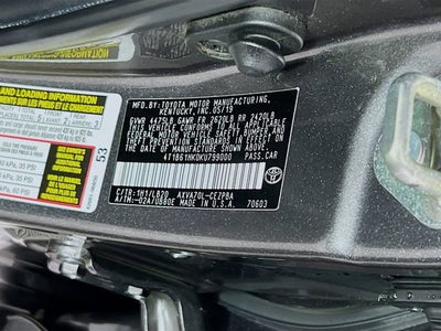 2019 Toyota Camry Base