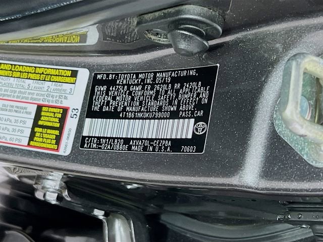 2019 Toyota Camry Base