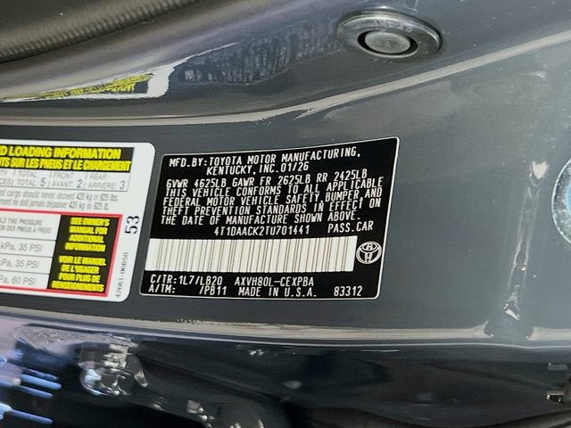 2026 Toyota Camry LE