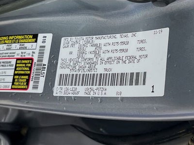 2020 Toyota Tundra 4WD Platinum