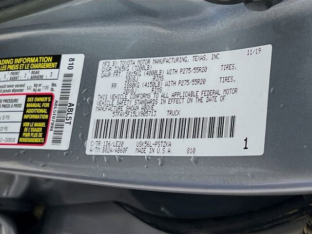 2020 Toyota Tundra 4WD Platinum