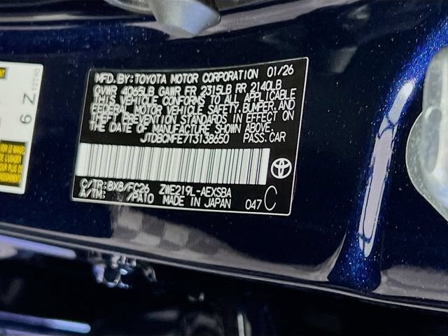 2026 Toyota Corolla Hybrid Base