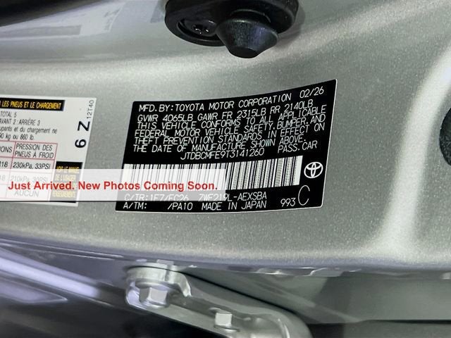 2026 Toyota Corolla Hybrid LE