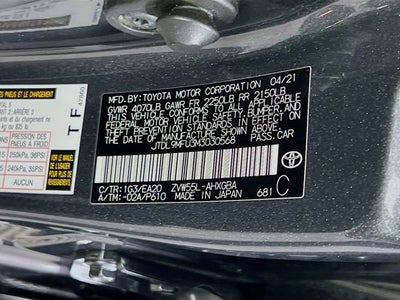 2021 Toyota Prius LE