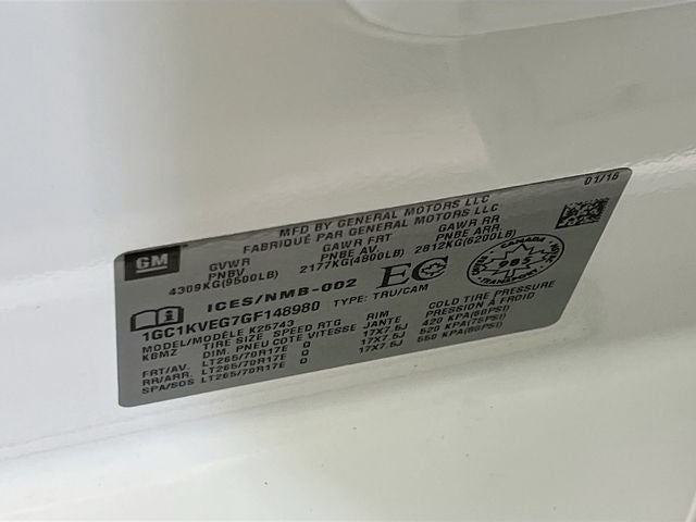2016 Chevrolet Silverado 2500HD LT