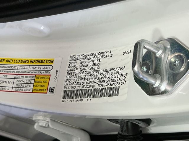 2023 Honda Accord EX