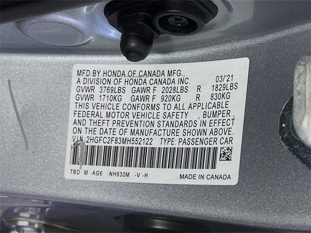 2021 Honda Civic Sport