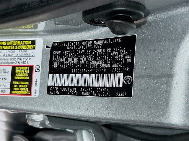 2021 Toyota Camry Hybrid LE