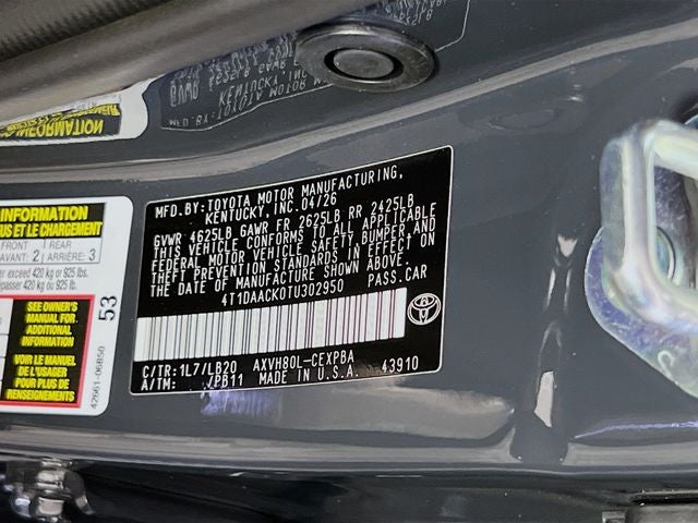 2026 Toyota Camry XSE