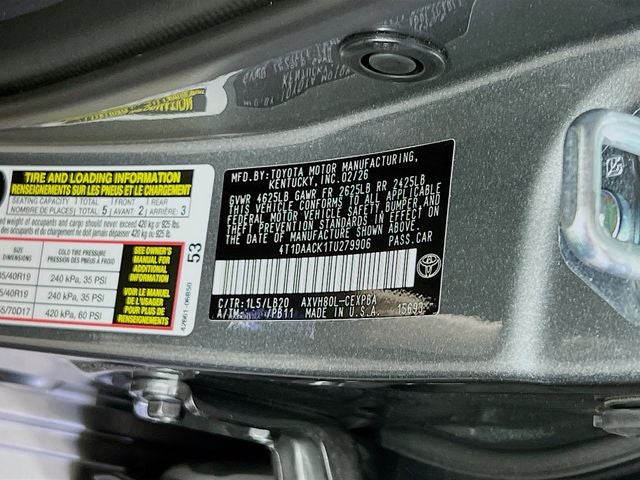 2026 Toyota Camry XSE