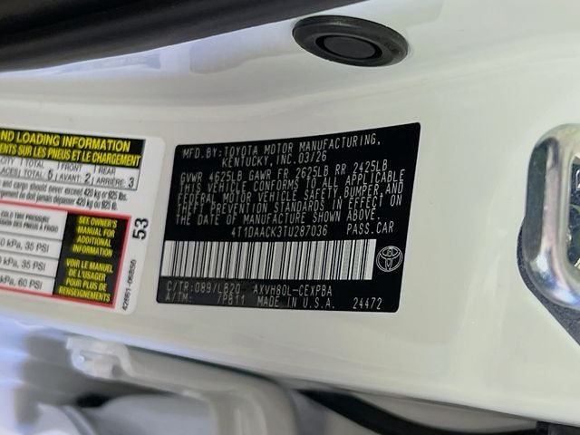 2026 Toyota Camry XSE