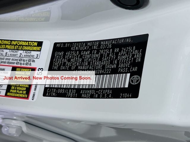 2026 Toyota Camry XSE