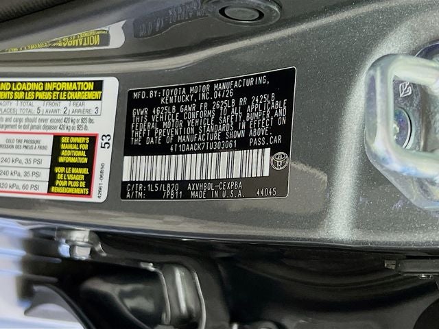 2026 Toyota Camry XSE
