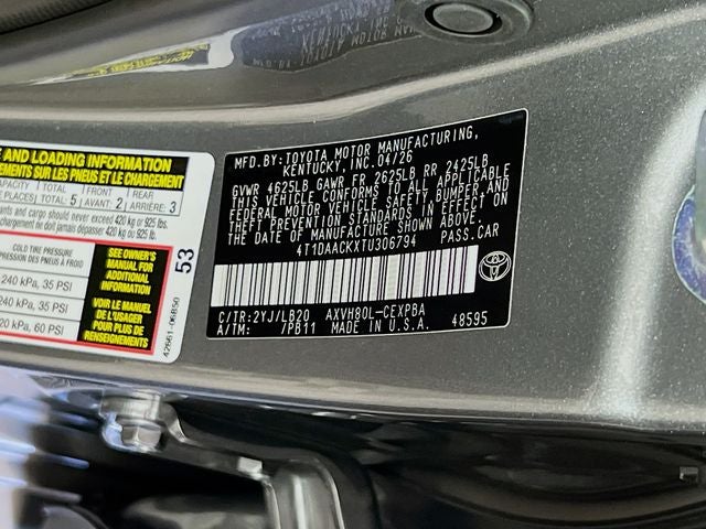 2026 Toyota Camry XSE