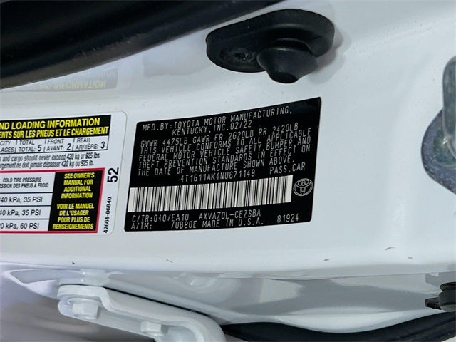 2022 Toyota Camry SE