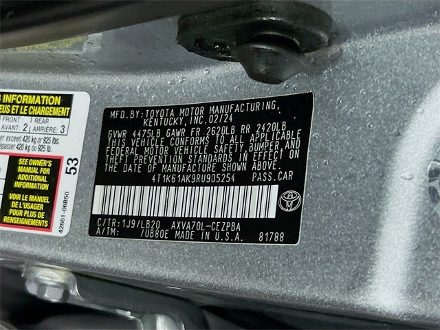 2024 Toyota Camry XSE