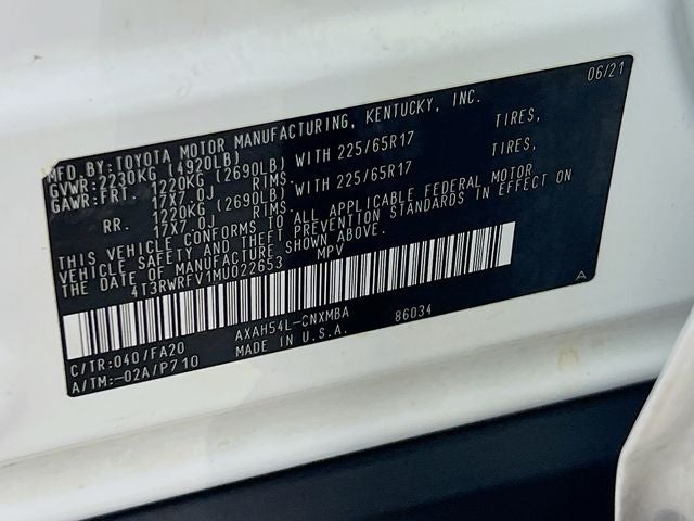 2021 Toyota RAV4 Hybrid XLE