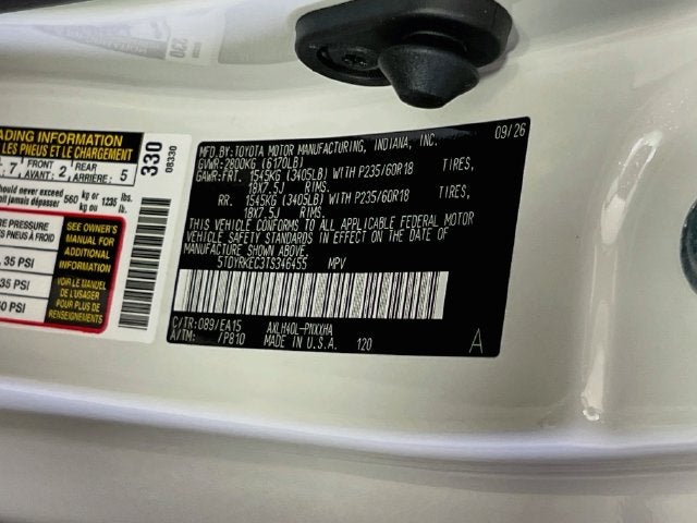 2026 Toyota Sienna XLE 7 Passenger
