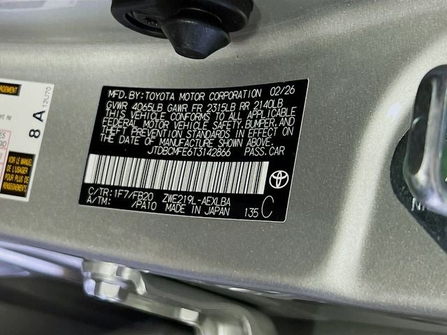 2026 Toyota Corolla Hybrid LE