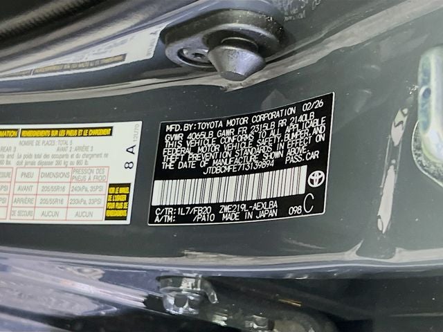 2026 Toyota Corolla Hybrid LE