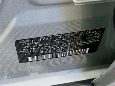 2026 Hyundai Sonata Hybrid Blue