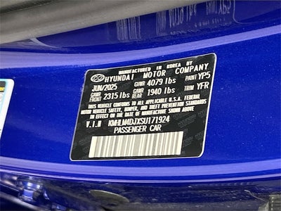 2025 Hyundai Elantra Hybrid SEL Sport